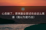 心态崩了，原来副业尝试也会这么离谱（我以为是巧合）