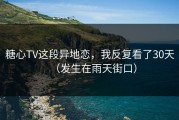 糖心TV这段异地恋，我反复看了30天（发生在雨天街口）