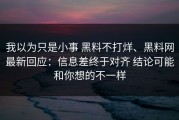 我以为只是小事 黑料不打烊、黑料网最新回应：信息差终于对齐 结论可能和你想的不一样
