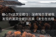 糖心TV这次没藏住：深夜独白里被我发现的漏洞全被扒出来（发生在出租屋）