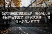 她突然被逼到崩溃边缘，糖心Vlog把全过程拍下来了（越扒越离谱）｜某个周末的我太真实了